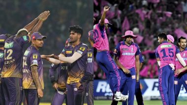 RR vs KKR, IPL 2024 70th Match Head to Head And Pitch Report: आज कोलकाता नाइट राइडर्स को मिलेगी राजस्थान रॉयल्स से कड़ी चुनौती, यहां देखें हेड-टू-हेड आकंड़े और पिच रिपोर्ट