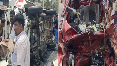 Kerala Road Accident: केरल में भीषण सड़क हादसा, एंबुलेंस और कार की टक्कर में 3 लोगों की मौत -VIDEO