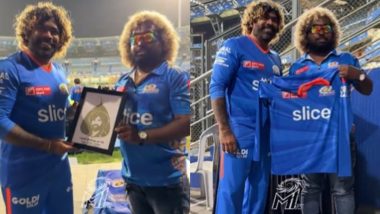 Lasith Malinga Meets His Lookalike: KKR के खिलाफ IPL 2024 से पहले लसिथ मलिंगा ने अपने हमशक्ल फैन से की मुलाकात, देखें वीडियो