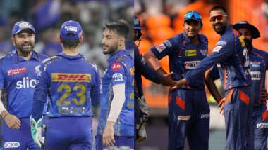 MI vs LSG, IPL 2024 67th Match: आईपीएल इतिहास में मुंबई इंडियंस और लखनऊ सुपर जायंट्स का एक-दूसरे के खिलाफ कुछ ऐसा रहा है प्रदर्शन, दोनों टीमों के आकंड़ो पर एक नजर