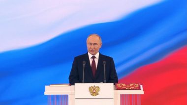Russian President Vladimir Putin: व्लादिमीर पुतिन ने एक बार फिर ली रूस के राष्ट्रपति पद की शपथ, अब 2030 तक संभालेंगे कामकाज (View Pics)