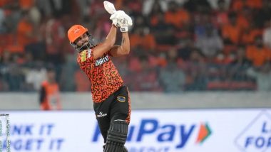 SRH vs RR, IPL 2024 50th Match: सनराइजर्स हैदराबाद ने राजस्थान रॉयल्स के सामने रखा 202 रनों का लक्ष्य, हैदराबाद में आया नितीश रेड्डी का तूफान