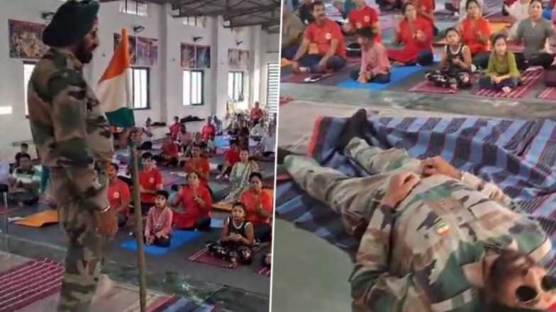 Sudden Death Caught on Camera in Indore: इंदौर में देशभक्ति गीत गाते-गाते रिटायर्ड फौजी को आया हार्ट अटैक, तालियां बजाते रहे बच्चे- VIDEO