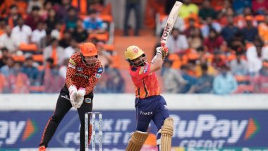 SRH vs PBKS, IPL 2024 69th Match: पंजाब किंग्स ने सनराइजर्स हैदराबाद के सामने रखा 215 रनों का विशाल लक्ष्य, प्रभसिमरन सिंह ने खेली विस्फोटक अर्धशतकीय पारी