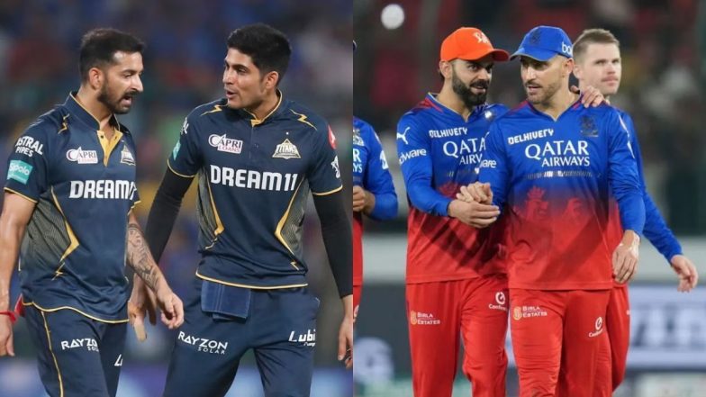 RCB vs GT, IPL 2024 52th Match Live Score Update: रॉयल चैलेंजर्स बेंगलुरु के कप्तान फाफ डु प्लेसिस ने जीता टॉस, पहले गेंदबाजी करने का किया फैसला