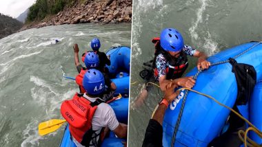 राफ्टिंग के दौरान हीरोपंती दिखाना शख्स को पड़ा भारी, गाइड की बात सुने बिना ही नदी में लगा दी छलांग और फिर... (Watch Video)