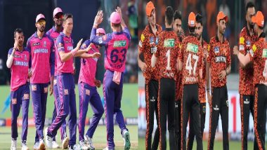 SRH vs RR, IPL 2024 50th Match: आईपीएल इतिहास में सनराइजर्स हैदराबाद और राजस्थान रॉयल्स का एक-दूसरे के खिलाफ कुछ ऐसा रहा है प्रदर्शन, यहां देखें दोनों टीमों के आकंड़े