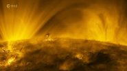 VIDEO: सूर्य की सतह का अद्भुत नजारा! 10 लाख डिग्री सेल्सियस तापमान पर भीषण धमाका, ESA ने जारी किया वीडियो