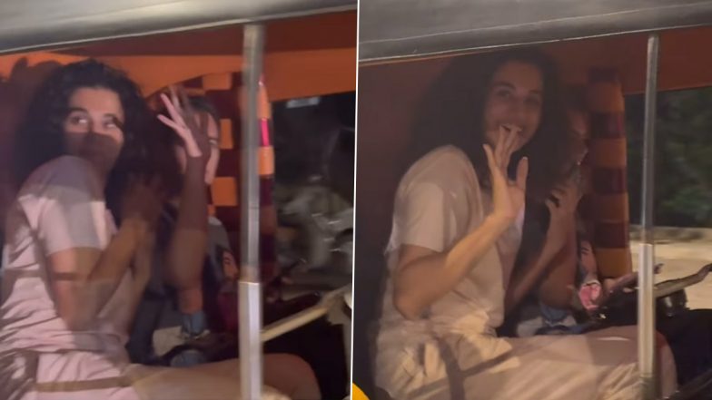 Taapsee Pannu ने ऑटो-रिक्शा सवारी का उठाया लुत्फ, पैपराजी पड़े पीछे (Watch Video)