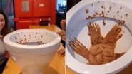 OMG! टॉयलेट सीट में परोसी गई चॉकलेट आइस्क्रीम को मजे से खाते दिखे लोग, Viral Video देख आ जाएगी घिन्न