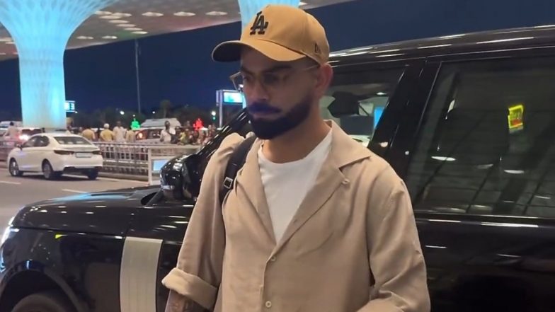 Virat Kohli At Mumbai Airport: यूएसए के लिए रवाना हुए टीम इंडिया के स्टार बल्लेबाज विराट कोहली, मुंबई एयरपोर्ट पर आए नजर; देखें वीडियो