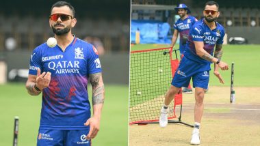 Virat Kohli Bowling Practice: टी20 वर्ल्ड कप में गेंदबाजी करते दिख सकते है विराट कोहली, CSK के खिलाफ IPL 2024 मैच से पहले ट्रेनिंग सत्र में की प्रैक्टिस, देखें तस्वीरें