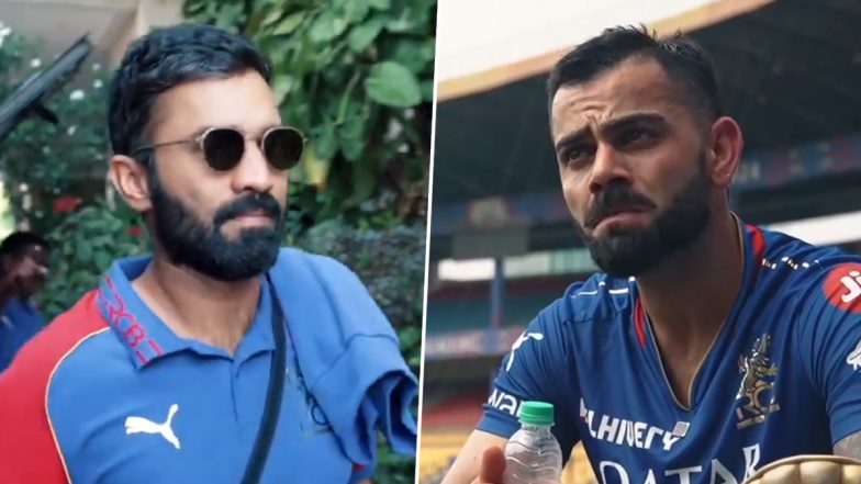 Dinesh Karthik Farewell: विराट कोहली समेत RCB के सभी खिलाड़ी और सपोर्टिंग स्टाफ ने दिनेश कार्तिक को दिया स्पेशल फेयरवेल, देखें वीडियो