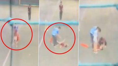 VIDEO: क्रिकेट खेलने के दौरान 11 साल के बच्चे के प्राइवेट पार्ट पर लगी गेंद, पिच पर ही तोड़ दिया दम