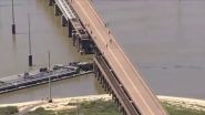 VIDEO: टेक्सास में पुल से टकराया बार्ज, पानी में तेल रिसाव, ब्रिज पर यातायात बाधित, देखें हादसे का वीडियो