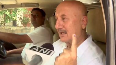 Anupam Kher Voted: अनुपम खेर ने किया मतदान; लोगों से मतदान करने की अपील की - (Watch Video )