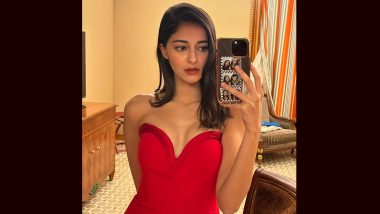 Ananya Panday ने रेड गाउन में कराया हॉट फोटोशूट, एक्ट्रेस की खूबसूरती ने फैंस को बनाया दीवाना (View Pic and Watch Video)