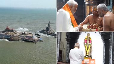 PM Modi Kanniyakumari Visit: कन्याकुमारी पहुंचे पीएम मोदी,  विवेकानंद रॉक मेमोरियल में शुरू किया ध्यान-VIDEO