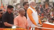 PM Modi Roadshow: वाराणसी में PM मोदी का रोड शो, CM योगी भी मौजूद; उमड़ा जनसैलाब | Video