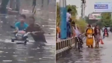 Heavy Rain In Mathura: बारिश से उत्तरप्रदेश बेहाल, मथुरा की सड़कें बनी तालाब, चारों तरफ पानी-Video