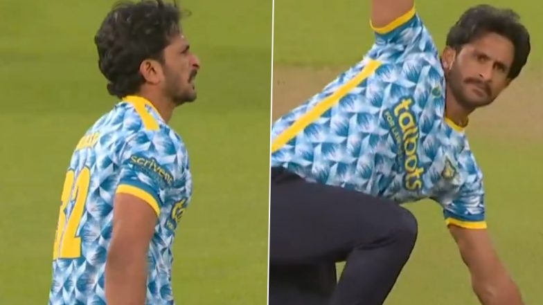 Vitality Blast T20 2024: विकेट लेने के बाद &lsquo;जेनरेटर सेलिब्रेशन&rsquo; करते समय तेज गेंदबाज हसन अली हुए घायल, देखें वीडियो