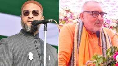 Asaduddin Owaisi's Controversy: ओवैसी के 'जय फिलिस्तीन' कहने पर भड़के गिरिराज समेत कई नेता, की कड़ी कार्रवाई की मांग