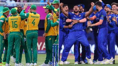 SA vs AFG 1st Semifinal T20 World Cup 2024: कल टी20 विश्व कप फाइनल में जगह बनाने उतरेंगे दक्षिण अफ्रीका और अफगानिस्तान, यहां देखें दोनों टीमों का अब तक का प्रदर्शन