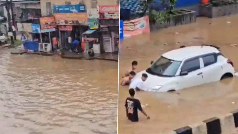 Assam Rain: असम में जमकर हो रही है बारिश, गुवाहाटी में बने बाढ़ जैसे हालात -Video