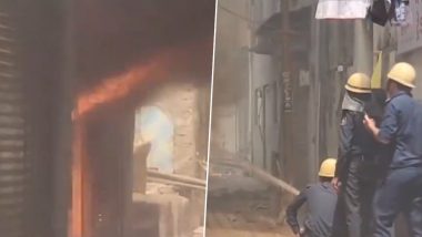 Fire In Bhavnagar: गुजरात के भावनगर के दुकानों में लगी आग,लाखों का हुआ नुकसान-Video