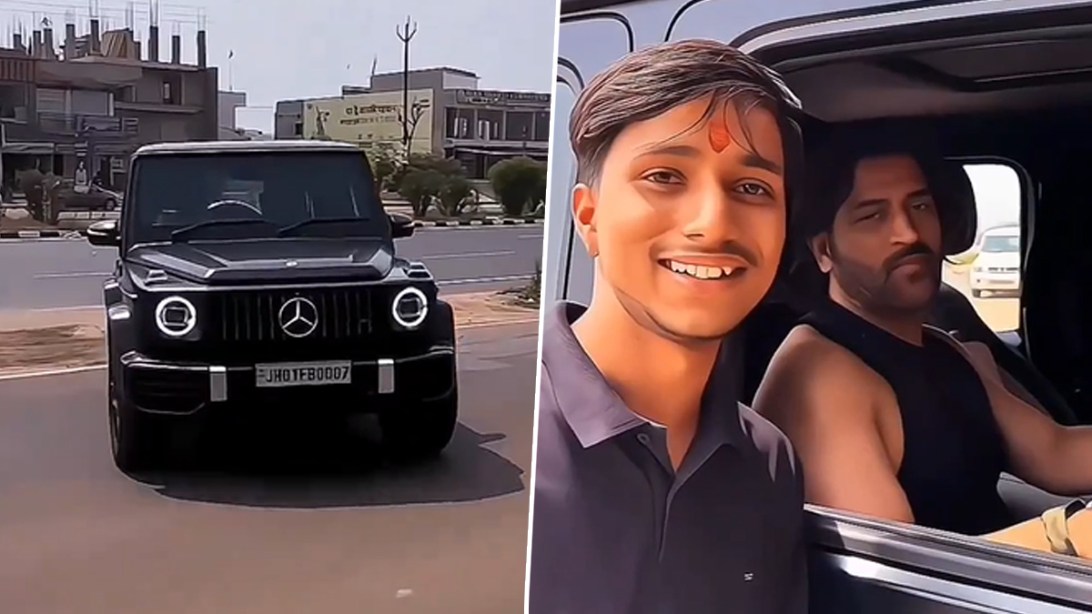 Dhoni Driving Mercedes AMG: रांची में मर्सिडीज कार चलाते दिखें MS धोनी ...