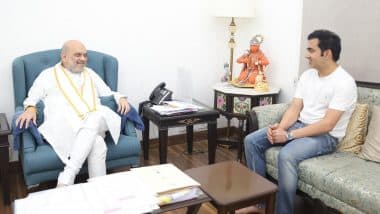 Gautam Gambhir met Amit Shah: गंभीर ने गृह मंत्री अमित शाह से की मुलाकात