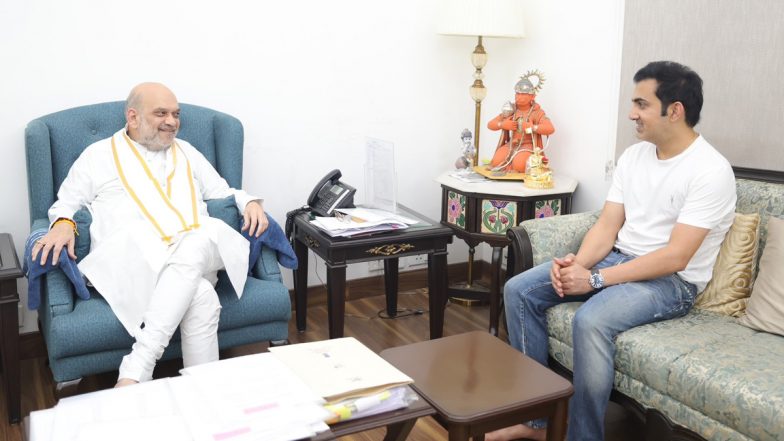 Gautam Gambhir met Amit Shah: गंभीर ने गृह मंत्री अमित शाह से की मुलाकात