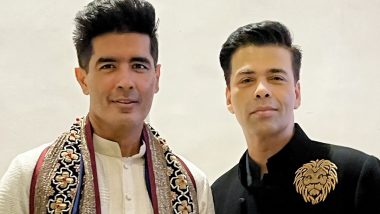 Karan Johar and Manish Malhotra at Production House Launch: करण जौहर और मनीष मल्होत्रा ​​ने उषा काकड़े का प्रोडक्शन हाउस किया लॉन्च