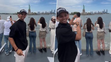 Yashasvi Jaiswal Visits New York’s Statue of Liberty: यशस्वी जायसवाल ने न्यूयॉर्क के स्टैच्यू ऑफ लिबर्टी का किया दौरा, देखें वीडियो