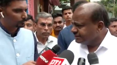 HD Kumaraswamy Hospitalised: बेंगलुरु में मीडिया को संबोधित करने जा रहे थे केंद्रीय मंत्री कुमारस्वामी, तभी अचानक नाक से बहने लगा खून, अस्पताल में भर्ती- VIDEO