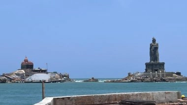 एक शांत प्रतिस्पर्धा में नजर आते हैं कन्याकुमारी के दो स्मारक