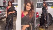 भोजपुरी स्टार अक्षरा सिंह ने ब्लैक ट्रांसपेरैंट साड़ी में बिखेरा जलवा, सिंगर की खूबसूरती ने फैंस को किया घायल (Watch Video)