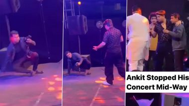 Ankit Tiwari ने मुंबई कंसर्ट को बीच में रोका, जब कैमरा मैन स्टेज पर बेहोश हो गया (Watch Video)