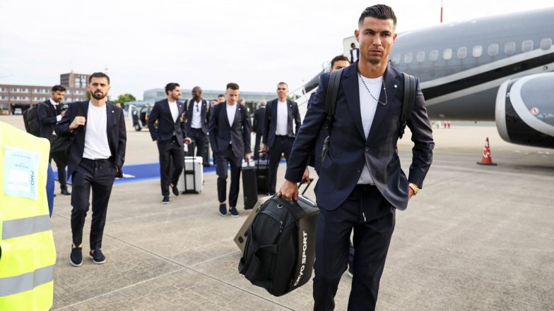UEFA Euro 2024:&nbsp;यूईएफए यूरो 2024 से पहले जर्मनी पहुंचे क्रिस्टियानो रोनाल्डो&nbsp;समेत पुर्तगाली टीम के खिलाड़ी, देखें जोरदार स्वागत की तस्वीरें और वीडियो