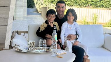 Cristiano Ronaldo Wishes Twins Birthday: क्रिस्टियानो रोनाल्डो ने बेटी इवा और बेटे माटेओ के सातवें जन्मदिन पर दीं शुभकामनाएं, बच्चों के साथ साथ शेयर की तस्वीरें, देखें पोस्ट