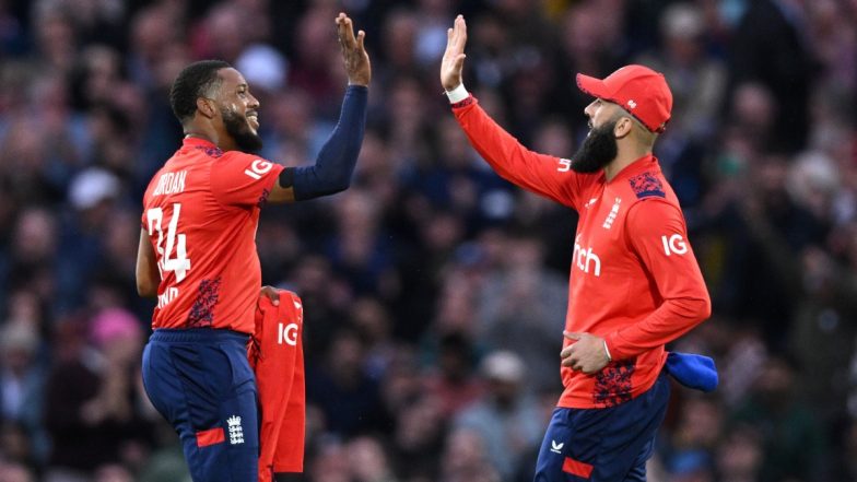 USA vs ENG, 49th Match, Super 8 Live Score Update: इंग्लैंड ने अमेरिका को महज 115 रनों पर रोका, क्रिस जॉर्डन ने एक ही ओवर में चटकाए चार विकेट
