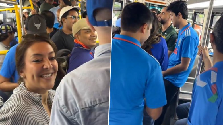Fans Chant ‘India, India’ In America: अमेरिका में भारतीय क्रिकेट की धूम! पाकिस्तान के खिलाफ मैच से पहले वेस्टबरी स्टेशन फैंस ने लगाए ‘इंडिया, इंडिया’ के नारे, देखें वीडियो