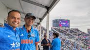 Satya Nadella Spotted Watching IND vs PAK Match: न्यूयॉर्क में भारत बनाम पाकिस्तान टी20 वर्ल्ड कप देखते नजर आए सत्या नडेला, पहनी टीम इंडिया की जर्सी, देखें तस्वीर