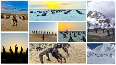 Indian Army Yoga Video: बर्फीली पहाड़ियों पर सैनिकों ने मनाया योग दिवस! रेगिस्तान से लेकर कच्छ के रण तक नजर आया जज्बा, जोश और जुनून