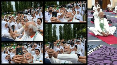 PM Modi Yoga Selfie: योग दिवस पर पीएम मोदी ने कश्मीरी युवतियों के साथ ली सेल्फी! डल झील के किनारे की तस्वीर वायरल