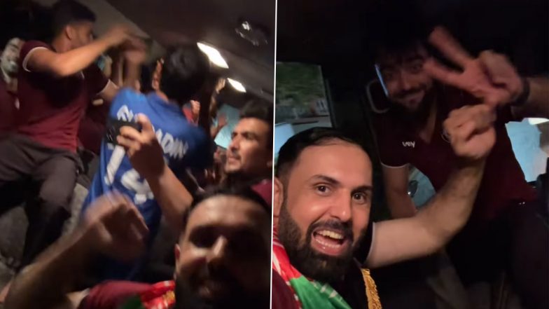 AFG Team Dancing At 'Champion' Song: सेमीफाइनल में एंट्री के बाद अफगानिस्तान टीम के क्रिकेटरों ने ड्वेन ब्रावो के 'चैंपियन' गाने पर की डांस, मोहम्मद नबी ने शेयर किया वीडियो