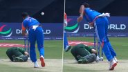 Siraj's Throw Hits Rizwan's Shoulder: मोहम्मद सिराज ने जानबूझ कर रिजवान की ओर मारी थी  थ्रो? कंधे पर चोट लगने से दर्द से कराहता दिखा पाकिस्तानी बल्लेबाज, देखें वीडियो