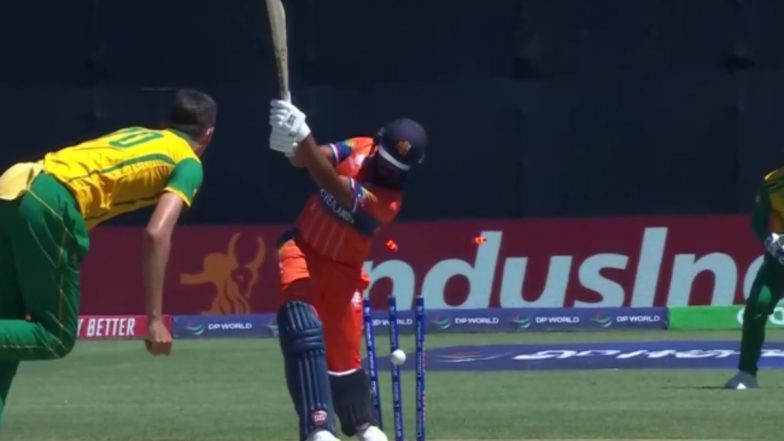 NED vs SA, 16th Match Live Score Update: साउथ अफ्रीका ने नीदरलैंड को महज 103 रनों पर रोका, ओटनील बार्टमैन ने बरपाया कहर