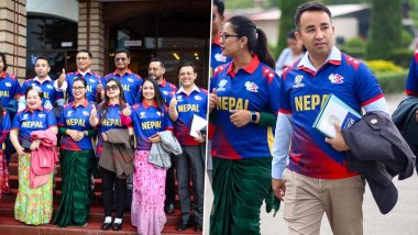 Nepal MP Wear Cricket Team Jersey: नेपाल के संसद के सदस्यों ने टी20 विश्व कप में नेशनल क्रिकेट टीम का सपोर्ट करने के लिए पहनी टीम की जर्सी, देखें तस्वीरें