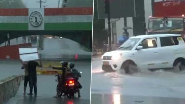 Delhi Waterlogging Video: पहली ही बारिश में दिल्ली बनी दरिया, सड़कों पर भीषण जलभराव में डूबे बस, ट्रक और कार